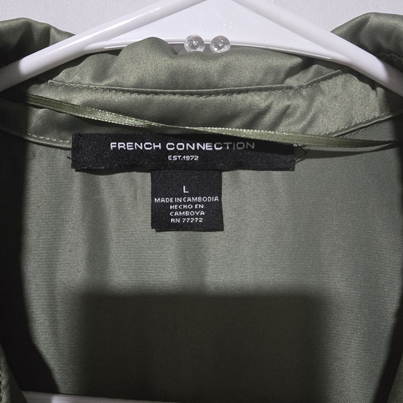 French Connection Sage Green Long Sleeve Dress - Picture 3 of 5